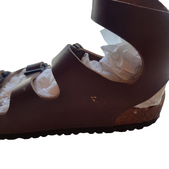 Birkenstock Ankle Strap Brown Sandals Size 35 - Picture 9 of 14